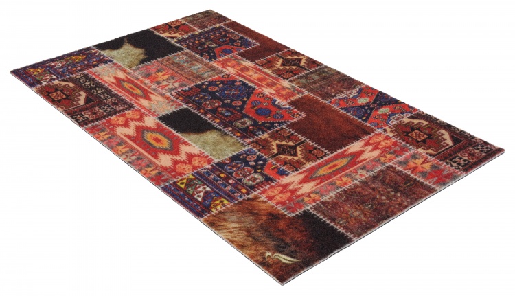 Коврик влаговпитывающий SHAHINTEX DIGITAL PRINT (08) «Пэчворк» 40*60 - 3