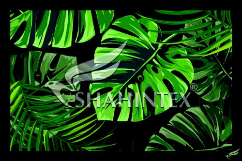 Коврик влаговпитывающий SHAHINTEX DIGITAL PRINT (04) «Монстера» 50*80