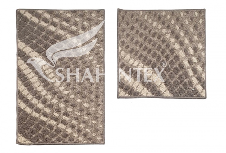 Набор ковриков SHAHINTEX LOOP ITALIANO 50*80+50*50 «волна» кофе с молоком 55