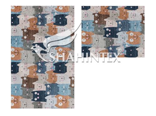 Набор ковриков SHAHINTEX SILK PHOTOPRINT (08) 