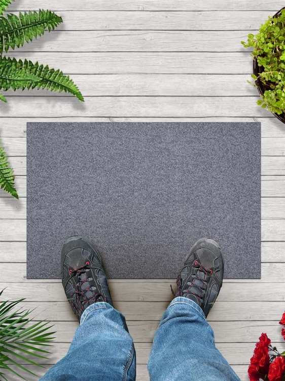 Коврик влаговпитывающий icarpet ПРАКТИК антискользящий 40х60 серый 01 - 4