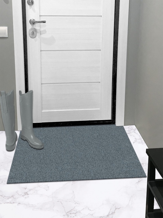 Коврик влаговпитывающий icarpet ПРАКТИК антискользящий 50х80 серый 01 - 2
