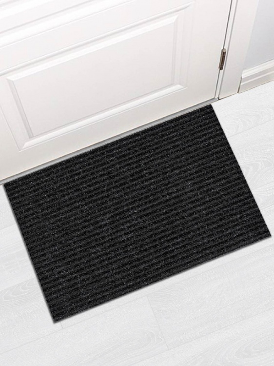 Коврик придверный влаговпитывающий icarpet Ребристый ТПР 40х60 антрацит 03