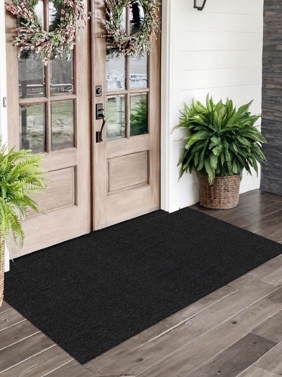 Коврик придверный влаговпитывающий icarpet Ребристый ТПР 100х150 антрацит 03 S - 3