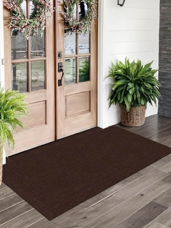 Коврик придверный влаговпитывающий icarpet Ребристый ТПР 100х150 брауни 04 S - 2