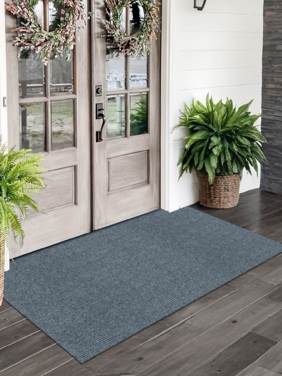 Коврик придверный влаговпитывающий icarpet Ребристый ТПР 100х150 графит 01 S - 3