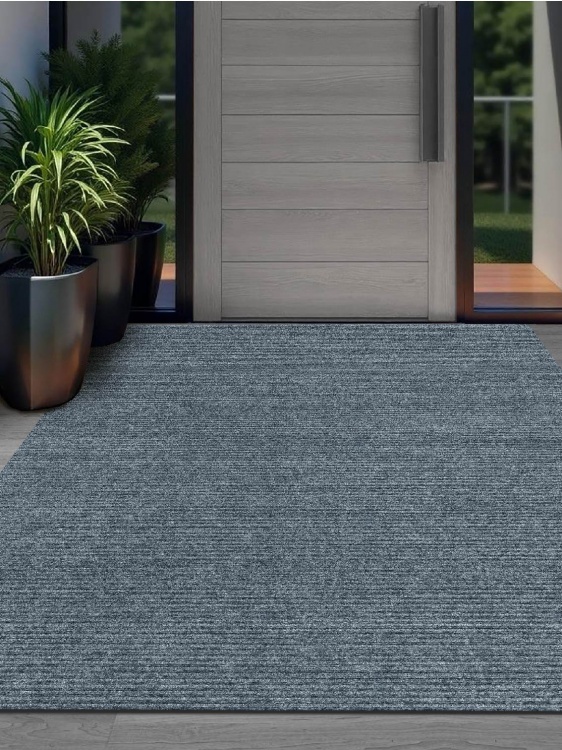 Коврик придверный влаговпитывающий icarpet Ребристый ТПР 120х200 графит 01 S