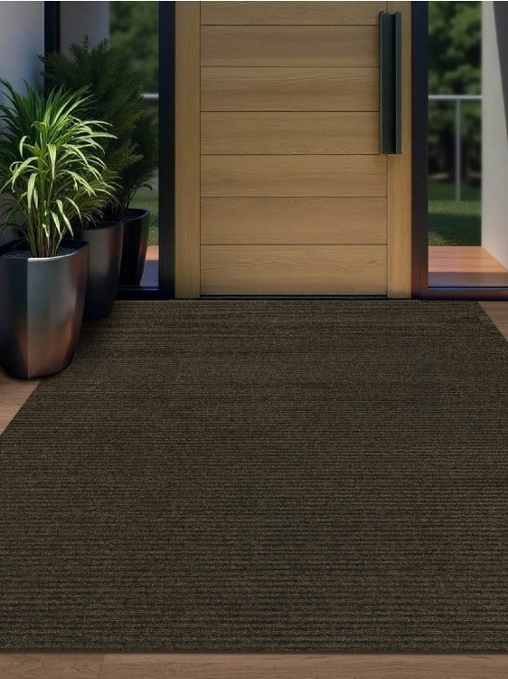 Коврик придверный влаговпитывающий icarpet Ребристый ТПР 120х200 мокко 02 S - 2