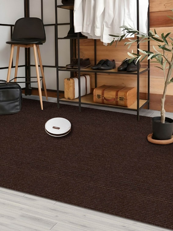 Коврик придверный влаговпитывающий icarpet Ребристый ТПР 120х300 брауни 04 S - 2