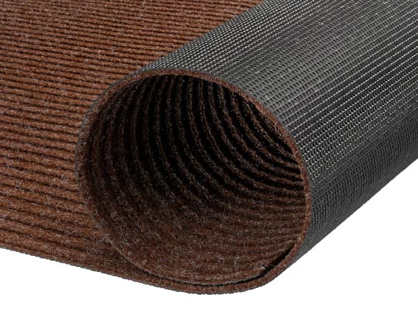 Коврик придверный влаговпитывающий icarpet Ребристый ТПР 120х300 брауни 04 S - 3
