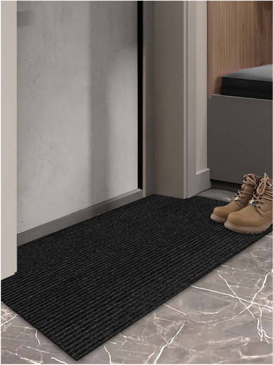 Коврик придверный влаговпитывающий icarpet Ребристый ТПР 60х120 антрацит 03 S - 3