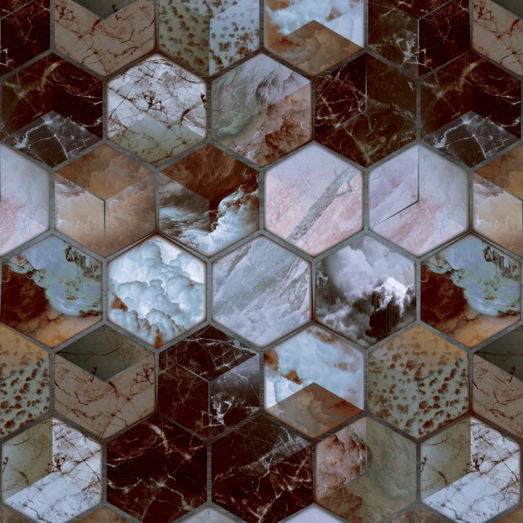 Коврик-дорожка вырезной icarpet PRINT антискользящий (107) 