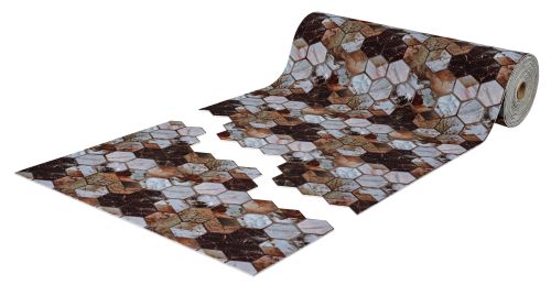 Коврик-дорожка вырезной icarpet PRINT антискользящий (107) 