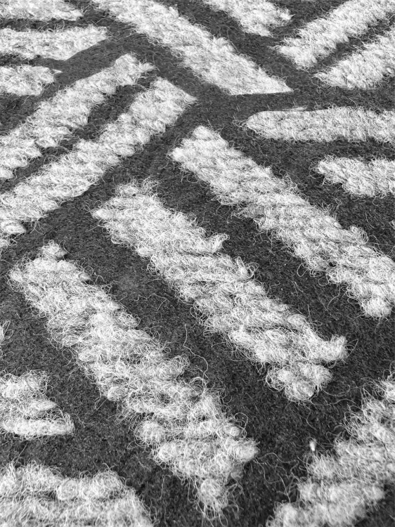 Коврик придверный влаговпитывающий SHAHINTEX Жаккард ТПР 100х150 графит 01 S - 3