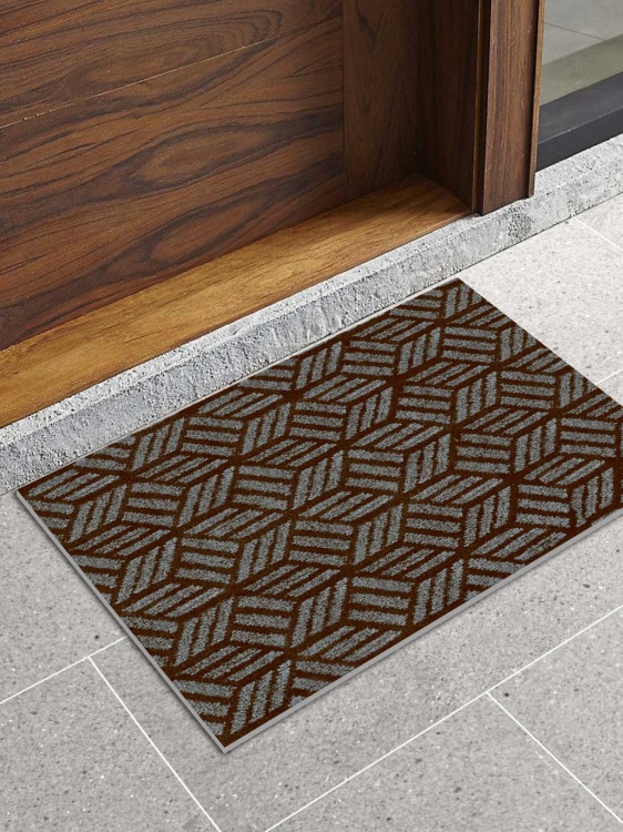 Коврик придверный влаговпитывающий SHAHINTEX Жаккард ТПР 40х60 мокко 02 - 2