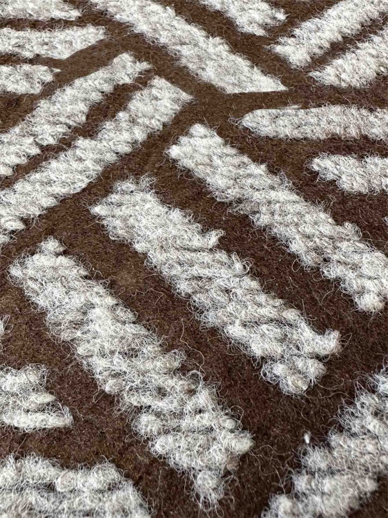 Коврик придверный влаговпитывающий SHAHINTEX Жаккард ТПР 60х120 мокко 02 S - 5