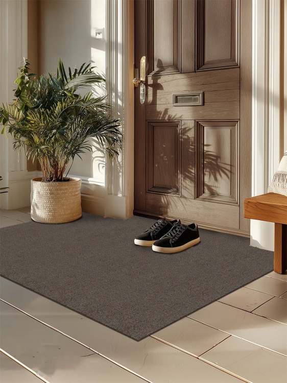 Коврик придверный влаговпитывающий SHAHINTEX Тафтинг ТПР 100х150 коричнево-серый гранит 02 S - 3