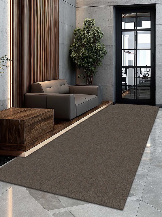 Коврик придверный влаговпитывающий SHAHINTEX Тафтинг ТПР 120х300 коричнево-серый гранит 02 S - 2