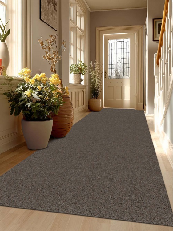 Коврик придверный влаговпитывающий SHAHINTEX Тафтинг ТПР 120х300 коричнево-серый гранит 02 S - 3