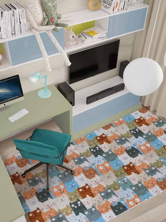 Коврик вырезной icarpet PRINT антискользящий (100) 