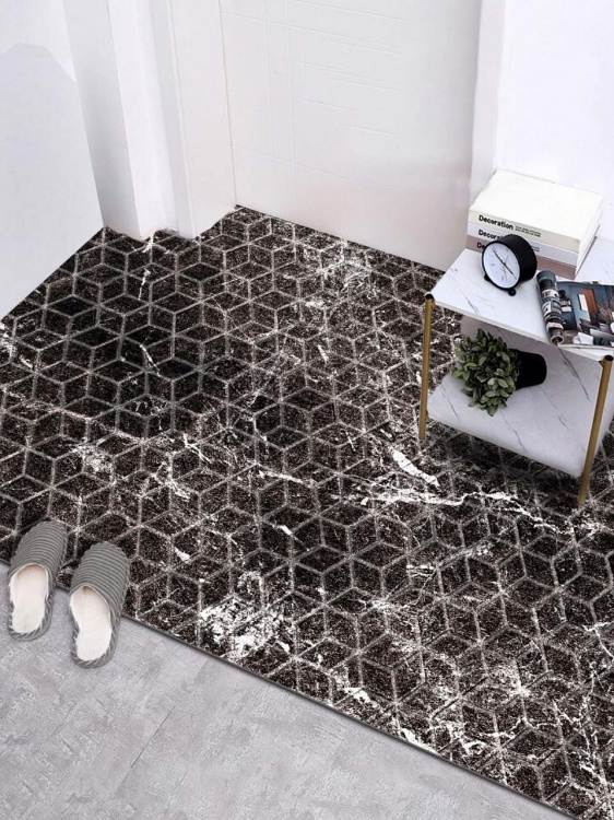 Коврик влаговпитывающий SHAHINTEX DIGITAL PRINT (27) с тиснением соты 