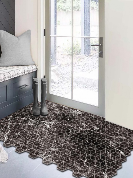 Коврик влаговпитывающий SHAHINTEX DIGITAL PRINT (27) с тиснением соты 