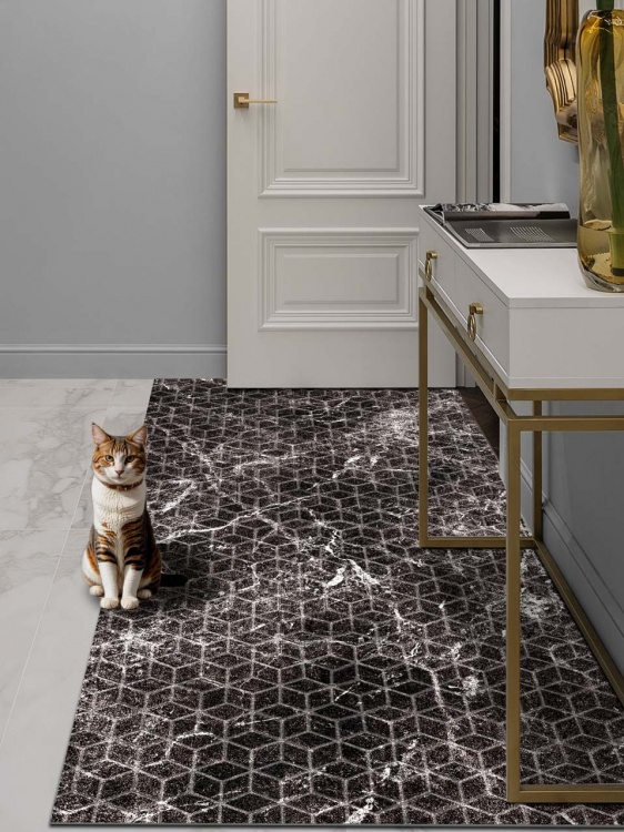 Коврик влаговпитывающий SHAHINTEX DIGITAL PRINT (27) с тиснением соты 