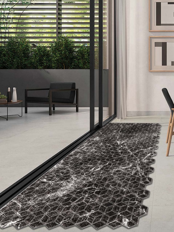 Коврик влаговпитывающий SHAHINTEX DIGITAL PRINT (27) с тиснением соты 