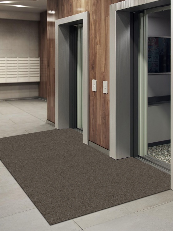 Коврик придверный влаговпитывающий SHAHINTEX Тафтинг ТПР 150х200 коричнево-серый гранит 02 S - 2