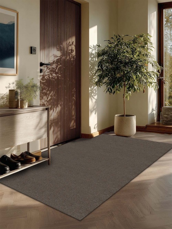 Коврик придверный влаговпитывающий SHAHINTEX Тафтинг ТПР 150х200 коричнево-серый гранит 02 S - 3