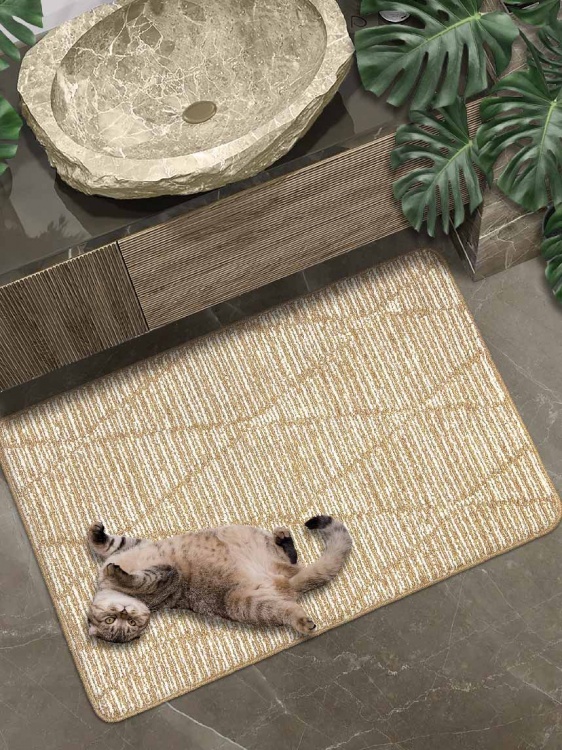 Коврик БУКЛЕ icarpet «Кристалл» 60х100 бисквитно-кремовый 7 S - 3