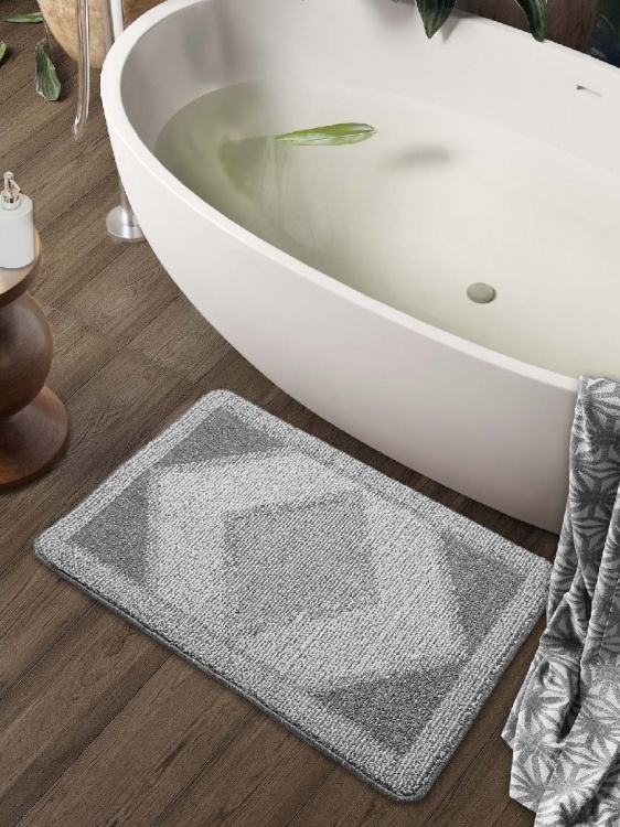 Коврик БУКЛЕ icarpet «Гармония» 60х100 пепельно-серый 74 - 3