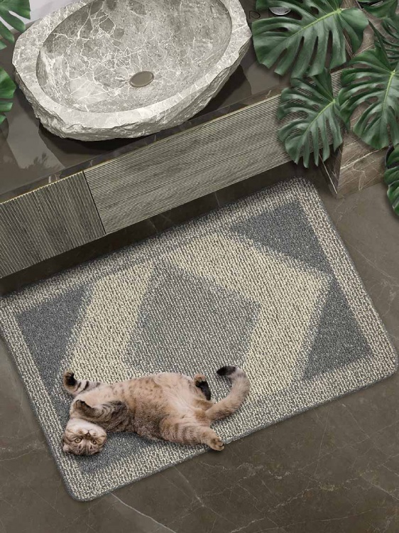 Коврик БУКЛЕ icarpet «Гармония» 60х100 серо-бежевый 50 - 4