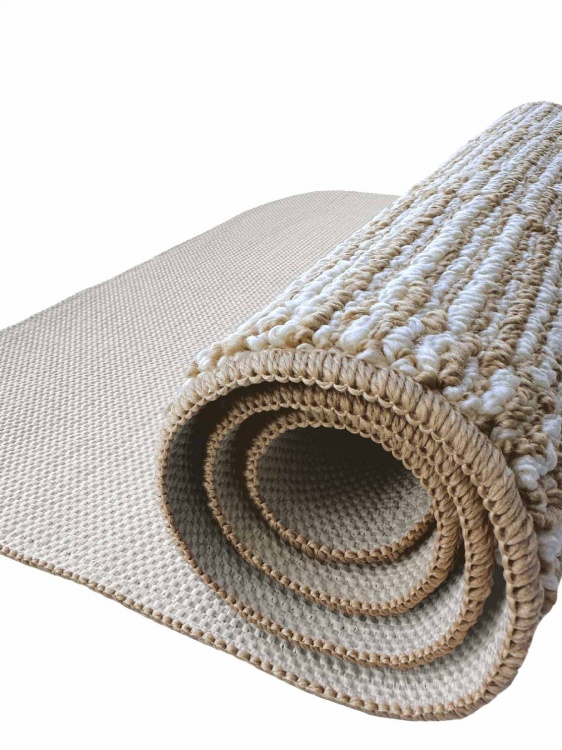 Коврик БУКЛЕ icarpet «Модерн» 60х100 бисквитно-кремовый 7 S - 2