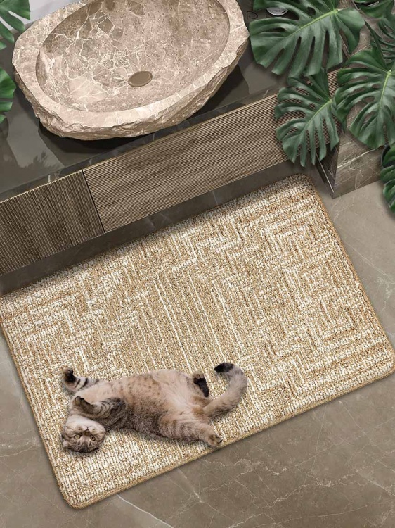 Коврик БУКЛЕ icarpet «Модерн» 60х100 бисквитно-кремовый 7 S - 3