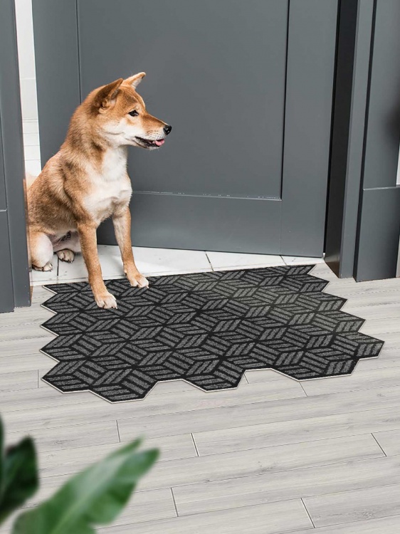 Набор из 2 шт SHAHINTEX Жаккард ТПР 50х80+50х80 графит 01 S - 2