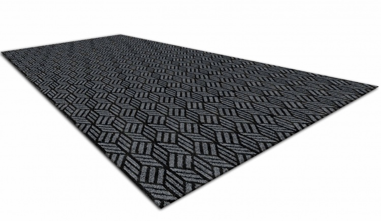 Коврик придверный влаговпитывающий SHAHINTEX Жаккард ТПР 150х200 графит 01 S