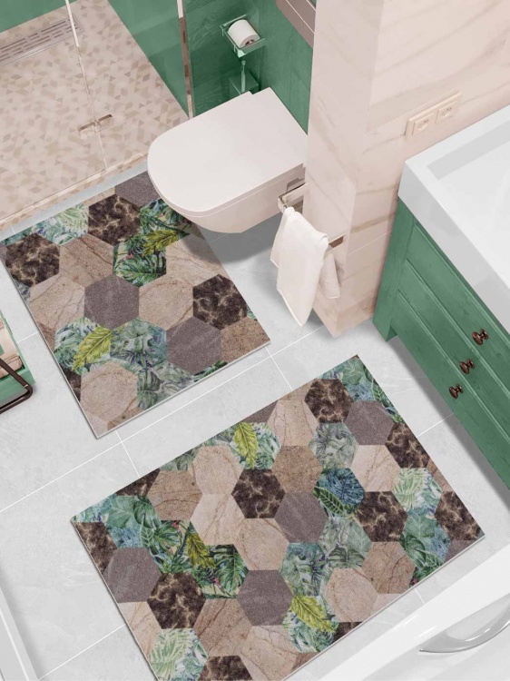 Набор ковриков вырезных icarpet PRINT антискользящих (102) 