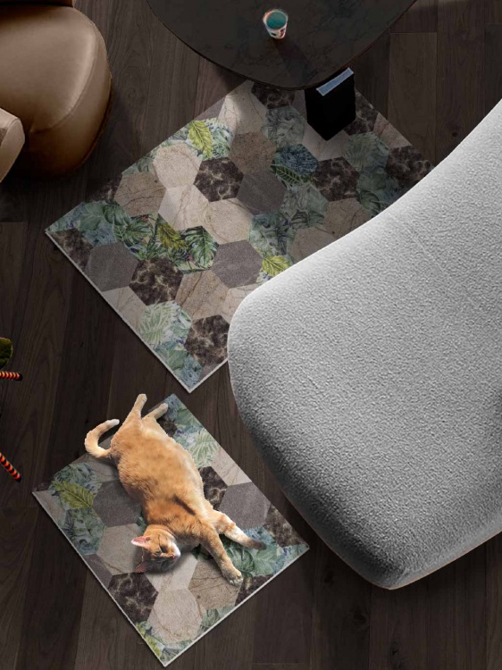 Набор ковриков вырезных icarpet PRINT антискользящих (102) 