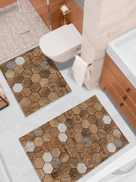 Набор ковриков вырезных icarpet PRINT антискользящих (110) 