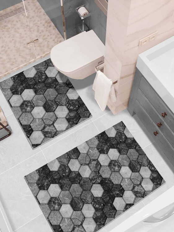 Набор ковриков вырезных icarpet PRINT антискользящих (128) 