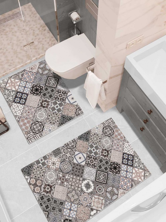 Набор ковриков вырезных icarpet PRINT антискользящих (133) 