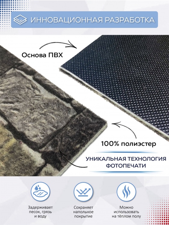 Коврик влаговпитывающий SHAHINTEX DIGITAL PRINT (31) 