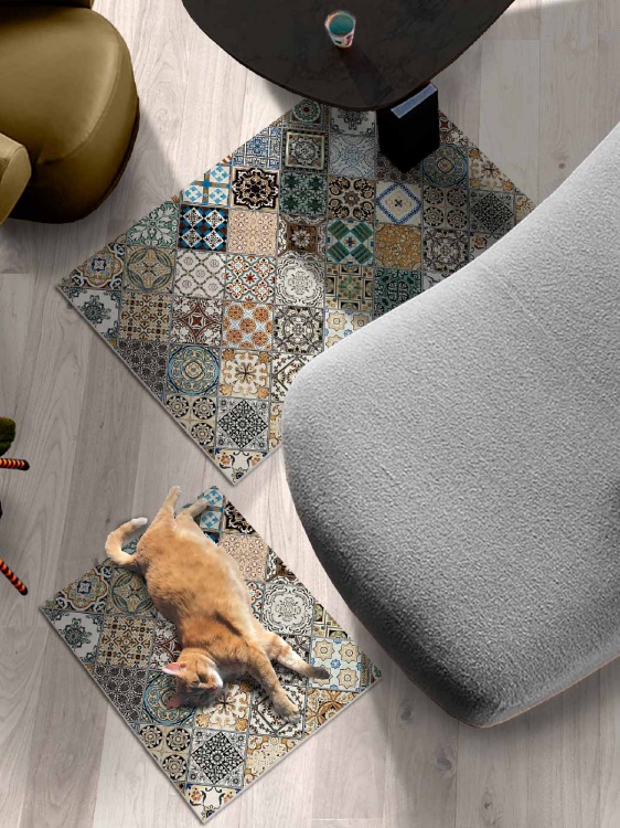 Набор ковриков вырезных icarpet PRINT антискользящих (132) 