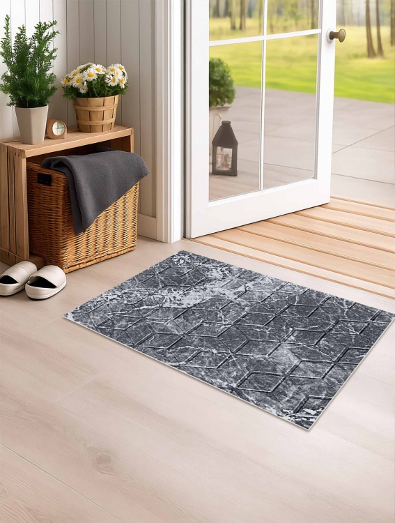 Коврик влаговпитывающий SHAHINTEX DIGITAL PRINT (34) с тиснением соты 