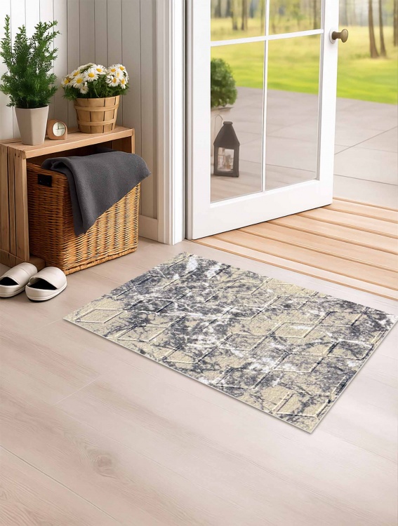 Коврик влаговпитывающий SHAHINTEX DIGITAL PRINT (35) с тиснением соты 