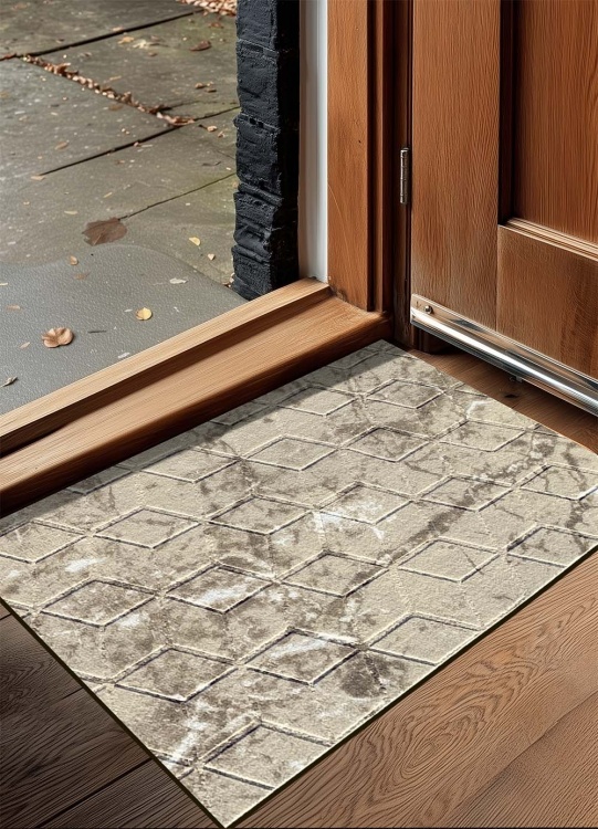 Коврик влаговпитывающий SHAHINTEX DIGITAL PRINT (36) с тиснением соты 