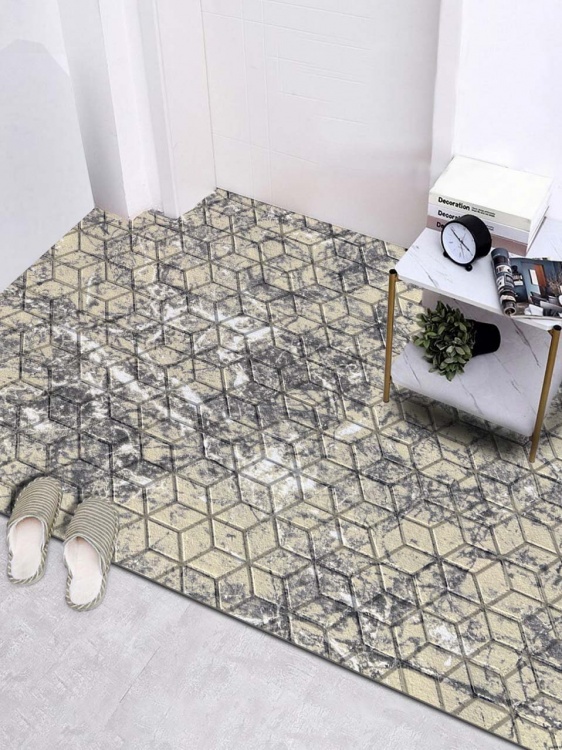 Коврик влаговпитывающий SHAHINTEX DIGITAL PRINT (35) с тиснением соты 