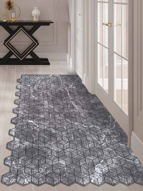 Коврик влаговпитывающий SHAHINTEX DIGITAL PRINT (34) с тиснением соты 