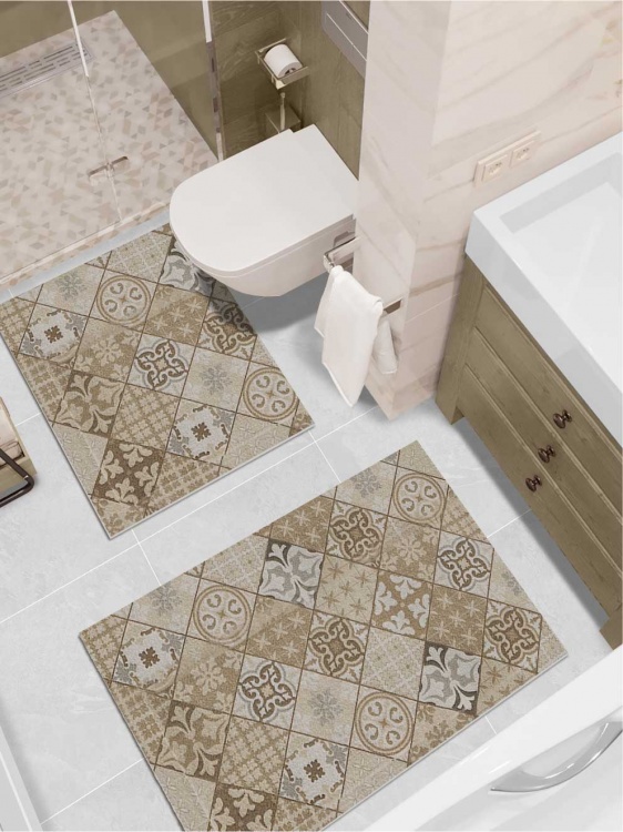 Набор ковриков вырезных icarpet PRINT антискользящих (137) 